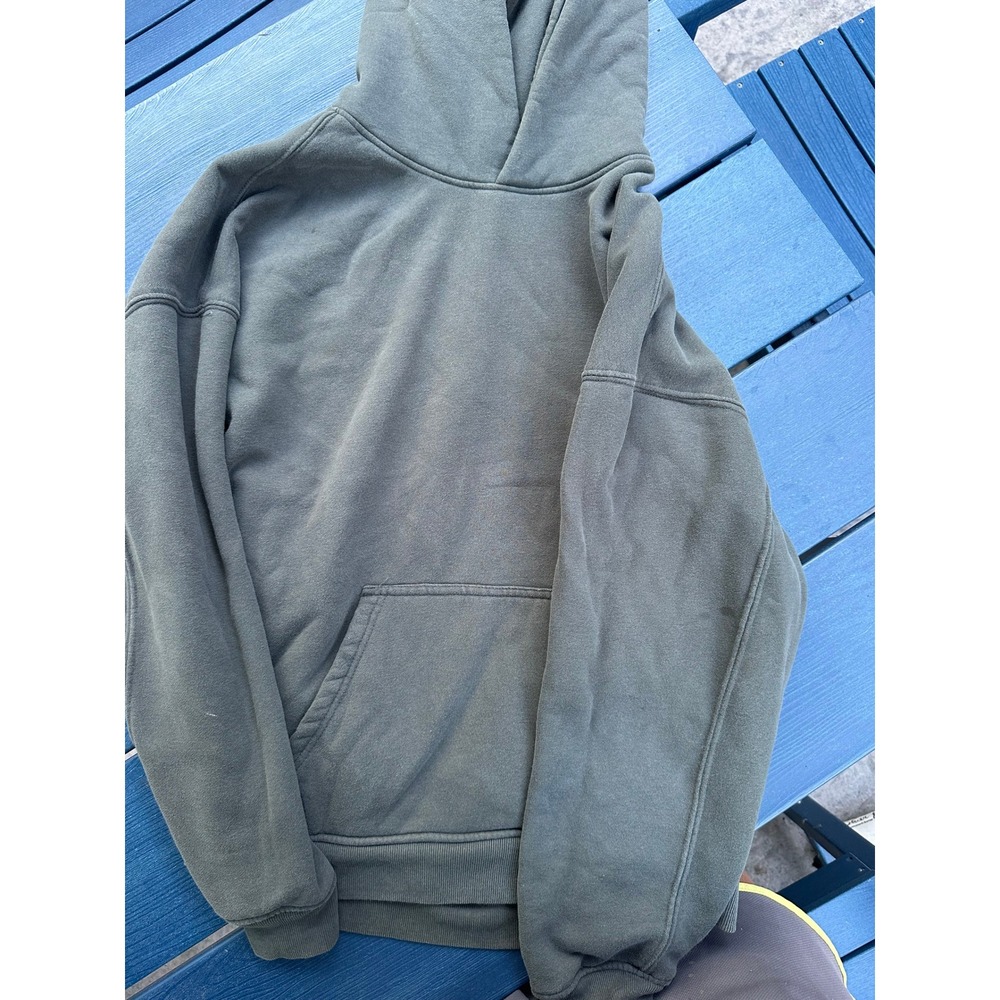 Brooklyn Cloth Originals Mens Hoodie Olive Green Fleece Pullover Sweatshirt L